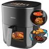 Cecotec Friggitrice ad Aria 6.5 Litri 2200 Watt Nero Cecofry&Grill Duoheat 6500