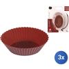 Home 3x Confezioni 6 Pirottini Silicone Ovali Choco 10 cm Home
