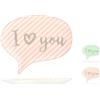 H&h Set H&H new You&me 6 Piatti Fumetto, New Bone China, 20x16.5cm