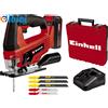 Einhell Seghetto alternativo a batteria -TC-JS 18 Li (1x2,5 Ah) Power X-Change (ioni di