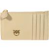 PINKO Portacarte Con Zip Donna Airone Cardholder 100251 C50Q Colore Beige