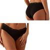 jadea 6 Slip Donna Pizzo Mutande Cotone Elasticizzato Mutandine Intimo Midi VITA MEDIA