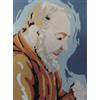 stafil QUADRO CANOVACCIO MEZZO PUNTO PICCOLO DA RICAMARE 15x20 con filo " PADRE PIO "