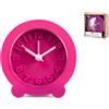 H&h Sveglia Tonda In Gomma, ø 8 Cm, Fucsia H&H