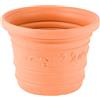 Crazystock selected Vaso Festonato 'prestige' in plastica forma cilindrica Cm 45