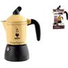 Bialetti Orzo Express Gran Gala 2 Tazze Alluminio, Giallo/Nero