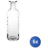 Bormioli luigi 6x Bottiglie Bormioli senza tappo optima acqua Lt 0,75