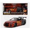 Jada Toys NISSAN SKYLINE GTR 2002 "GODZILLA" JAPANESE GRAPHICS 1:24 - JADA253253