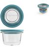 Bormioli Rocco Frigoverre Future In Vetro Trasparente Con Tappo, Tonda Cm 10