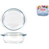 Pyrex Casseruola Tonda Con Coperchio In Vetro Trapsarente, 1,4Lt