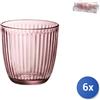 Bormioli Rocco 6x Bicchieri In Vetro Rosa Line, 29Cl, Bormioli Rocco