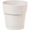 Stefanplast Vaso Ethica in plastica riciclata con riserva d'acqua cm 15.