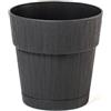 Stefanplast Vaso Ethica in plastica riciclata con riserva d'acqua cm 15..