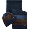 barbour Set Sciarpa e Cappello Uomo Barbour 2MMGS0089 Navy