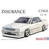 AOSHIMA The Tuned Car n.85 INSURANCE Y31 CIMA 1989 kit modellino in plastica ...