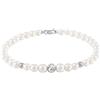 Bliss Bracciale Bliss Paradise 20092771 Oro Bianco 3 Perle Bracelet Nuovo Donna 18cm