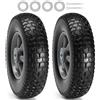 VEVOR Solid PU Run-Flat Pneumatico Ruota Flat Free Tubeless 10"
