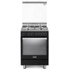 De Longhi Cucina gas 4 zone Forno elettrico PEMA 64 Black Classe A
