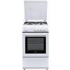 De Longhi Cucina gas 4 zone Forno a Gas DL554GW White Classe A (50x50x85cm)