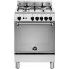 La Germania Cucina gas 4 zone Forno a Gas AMERICANA AMN664GXV 24 Inox Classe A+