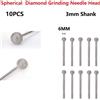 Professionale Grado 10PC Diamante Sferica Fresa Set Punte Trapano for Scolpire