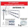 Hyades Kit Antenna TV Digitale Terrestre Amplificatore Centralino Da Interno VHF UHF !
