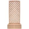 GDLC Fioriera in Legno Grigliato con Traliccio e Vaso Portafiori 180x90 cm