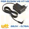 AlcaPower 26.1V Caricatore Caricabatteria Alimentatore per Dyson V8 V7 V6 DC62 DC58 DC59 D