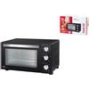 Melchioni Forno Elettrico Ventilato Devil, Nero, Plastica E Metallo, 1200W, 23Lt