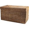 H&H Baule in rattan con coperchio cm 78x43x43h.