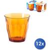 Duralex 12x Confezioni 4 Bicchieri In Vetro Picardie Vermeil 31 Cl Arancione Duralex