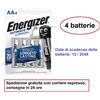 Energizer 4 batterie AA Stilo 1,5V L91 Energizer Ultimate Lithium Scadenza: 2048