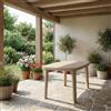 Dimaplast2000 Tavolo da Giardino Rettangolare Plastica 136x82x72 Tortora Otello Dimaplast2000
