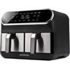 G3 Ferrari Friggitrice ad Aria Ferrari G10150 a Doppia 2X4 Litri 1700W