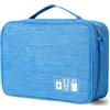 AiQInu Organizer Cavi Borsa da Viaggio Organizzatore Cavi Resistente All'acqua Portatile Porta Cavi Organizer per Caricatore, Chiavetta USB, Auricolare, Power Bank, Hard Disk, Scheda SD