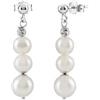 Bliss Orecchini Bliss Paradise 20092892 Earrings Oro Bianco 18kt Perla Pendenti