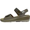 CINZIA SOFT SCARPE DONNA SANDALI CON PLANTARE ESTRAIBILE E STRAPPO IO12655 BEIGE