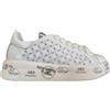 PREMIATA scarpe sneakers donna in pelle BELLE_6283 avorio forata tg.35
