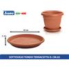 Bama Sottovaso Tondo Plastica Terracotta CM.65