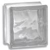Vetroblock Vetromattone Trasparente Ondulato Mattone in Vetrocemento Misura 19x19 x 8 cm