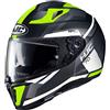 HJC Casco moto HJC i70 ELIM MC4HSF, Nero/Grigio/Giallo, M