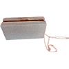 Borsetta, Pochette Elegante con Strass 20 x 11 x 6 cm Colore Rose-Gold