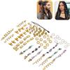 80pcs Trecce Per Capelli Accessori Dreadlock Accessori In Cristallo Rhinestone D