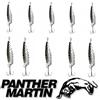PANTHER MARTIN 10 X CUCCHIAINO ONDULANTE PANTHER MARTIN 3,5/5 gr TROTA SVIZZERO MARTELLATO