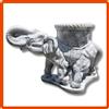 Statua vaso in cemento pietra fioriera da giardino esterno interno elefante