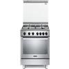 De'Longhi DE LONGHI PGVX64LSG CUCINA 60CM 4FUOCHI FORNO GAS VALVOLA SICUREZZA INOX CE A