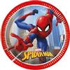 Amscan 8 PIATTI CARTA SPIDERMAN 20 CM NEW