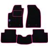 PROPOSTEONLINE Set Tappetini realizzato per MERCEDES CLK W208 anno dal 1997 al 2003 in Moquette alta qualità con battitacco NERO c/Logo +bordi