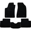 PROPOSTEONLINE Set Tappetini realizzato per OPEL COMBO 2 posti anno dal 2003 al 2011 in Moquette tessuto di velluto lavabile in Colore NERO