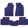PROPOSTEONLINE Set Tappetini realizzato per BMW SERIE 3 F31 TOURING anno dal 2012 al 2019 in Moquette Made in Italy Colore AZZURRO c/logo bordi